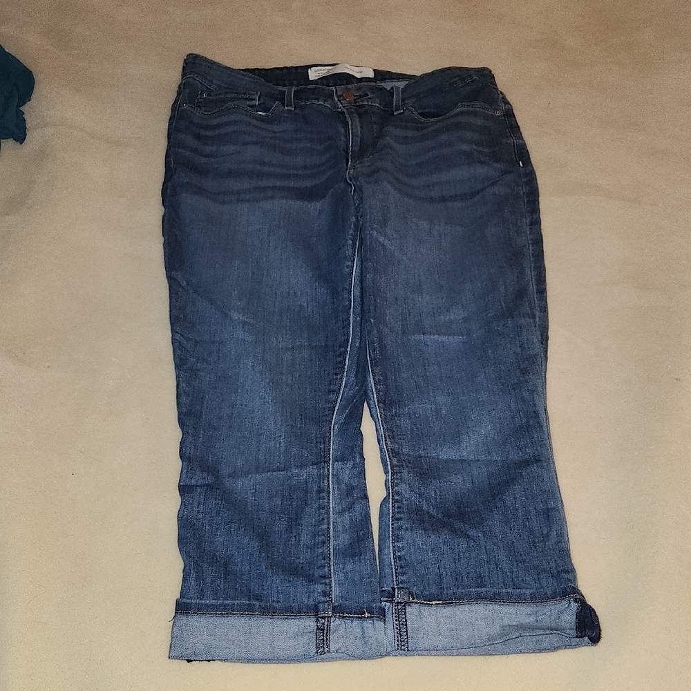 Signature by Levi Strauss Dark Blue Ankle Jeans